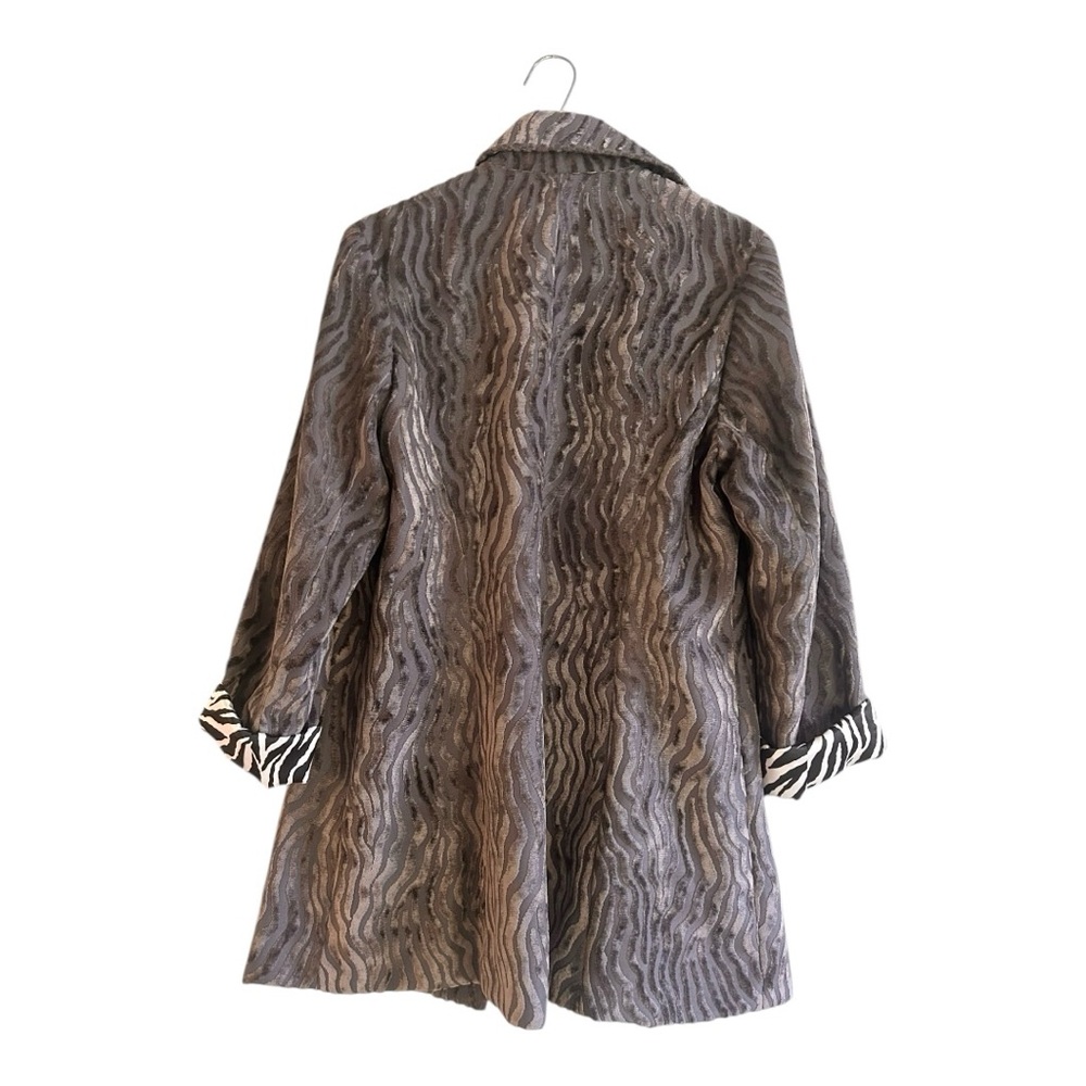 3 Sisters animal print jacket pink stone buttons Size Large - Picture 4 of 10